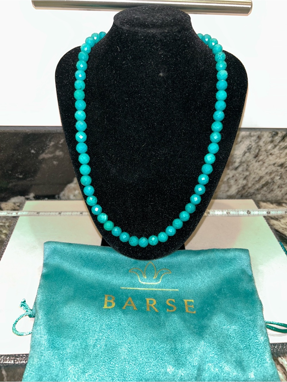 Studio Barse Turquoise Bead Necklace -tourquise magnesite.